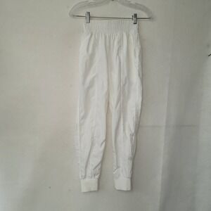 Honeycut Kids White Jogger Pants Elastic Waist Activewear Athleisure Dance Large